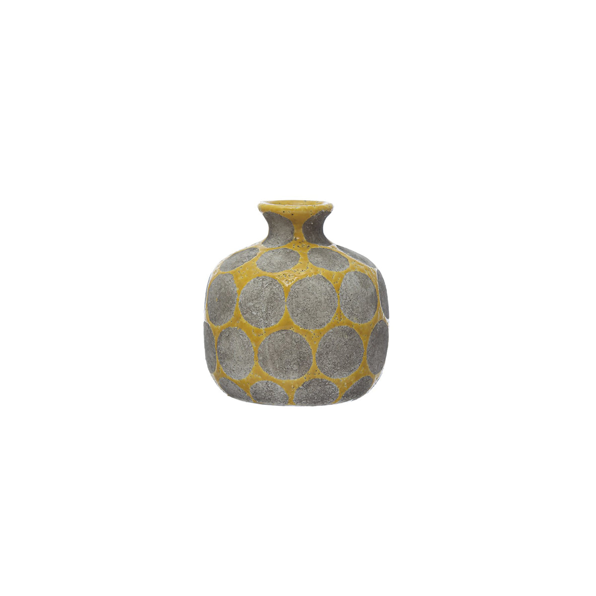 Terracotta Vase with Wax Relief Dots image 0
