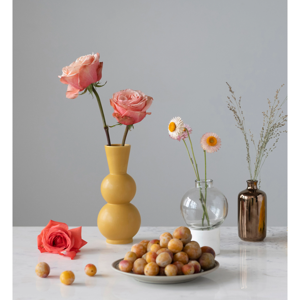 Yellow Stoneware Vase image 1