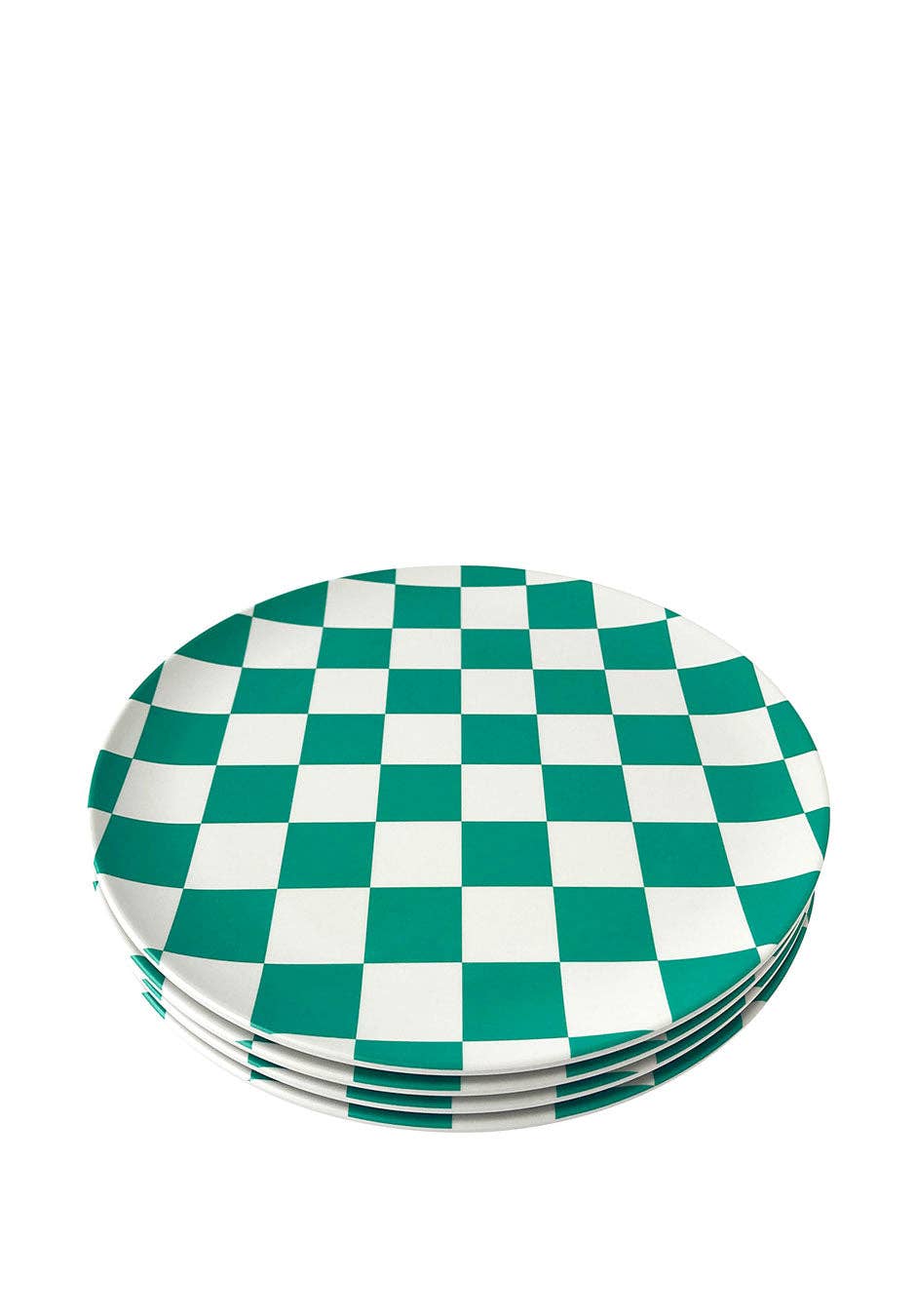 Green Check Side Plate