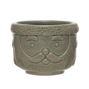 Stoneware Santa Container Set of 3 image 3