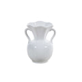 White Ceramic Vase with Handle image 0