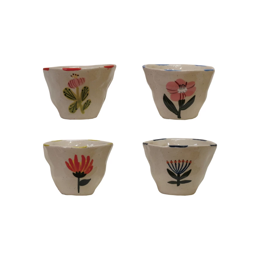 Hand-Painted Stoneware Cup image 0