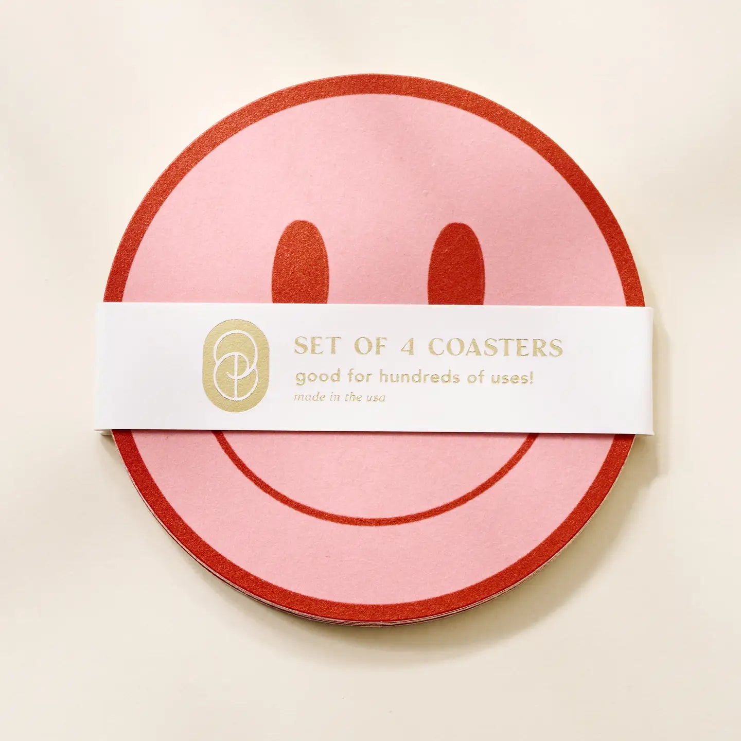 Peach and Tomato Smile Coaster image 0