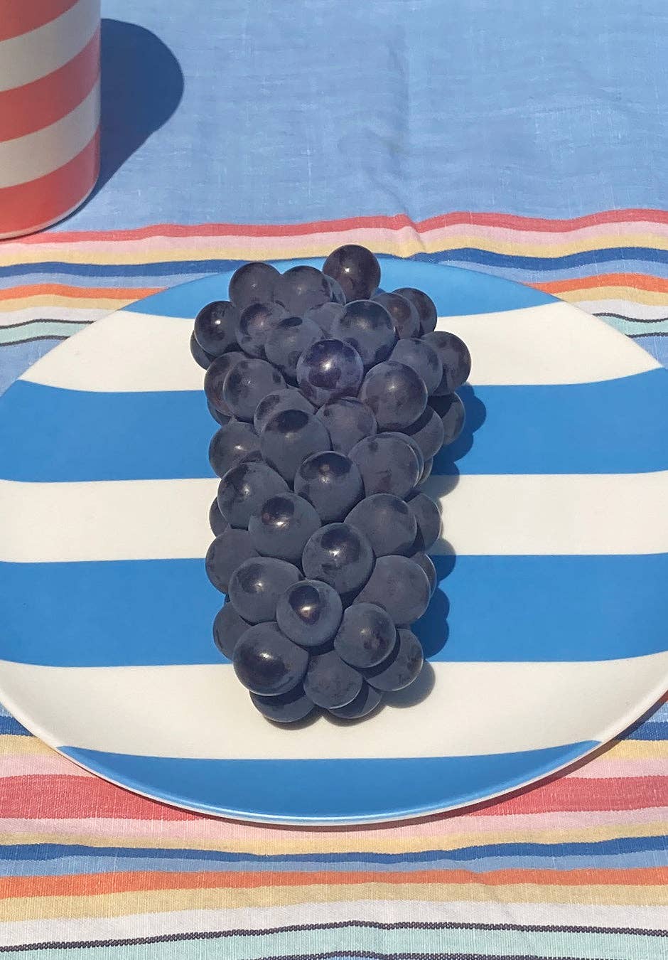Naples Blue Stripe Side Plate