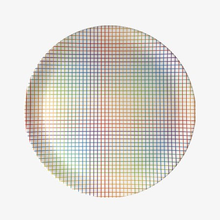 Rainbow Grid Dinner Plate image 0