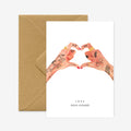 Hands Of Love Greeting Card image 0