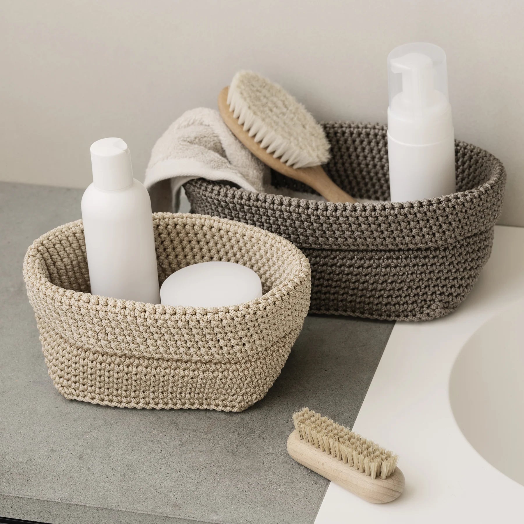 TELA Crochet Storage Basket Set image 1