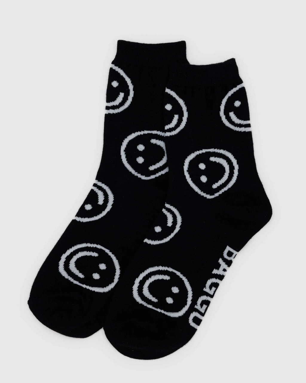 Crew Sock Black Happy image 0