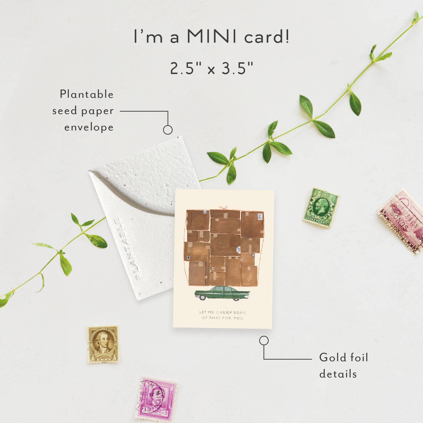 Let Me Carry - Encouragement Card (Mini) image 1