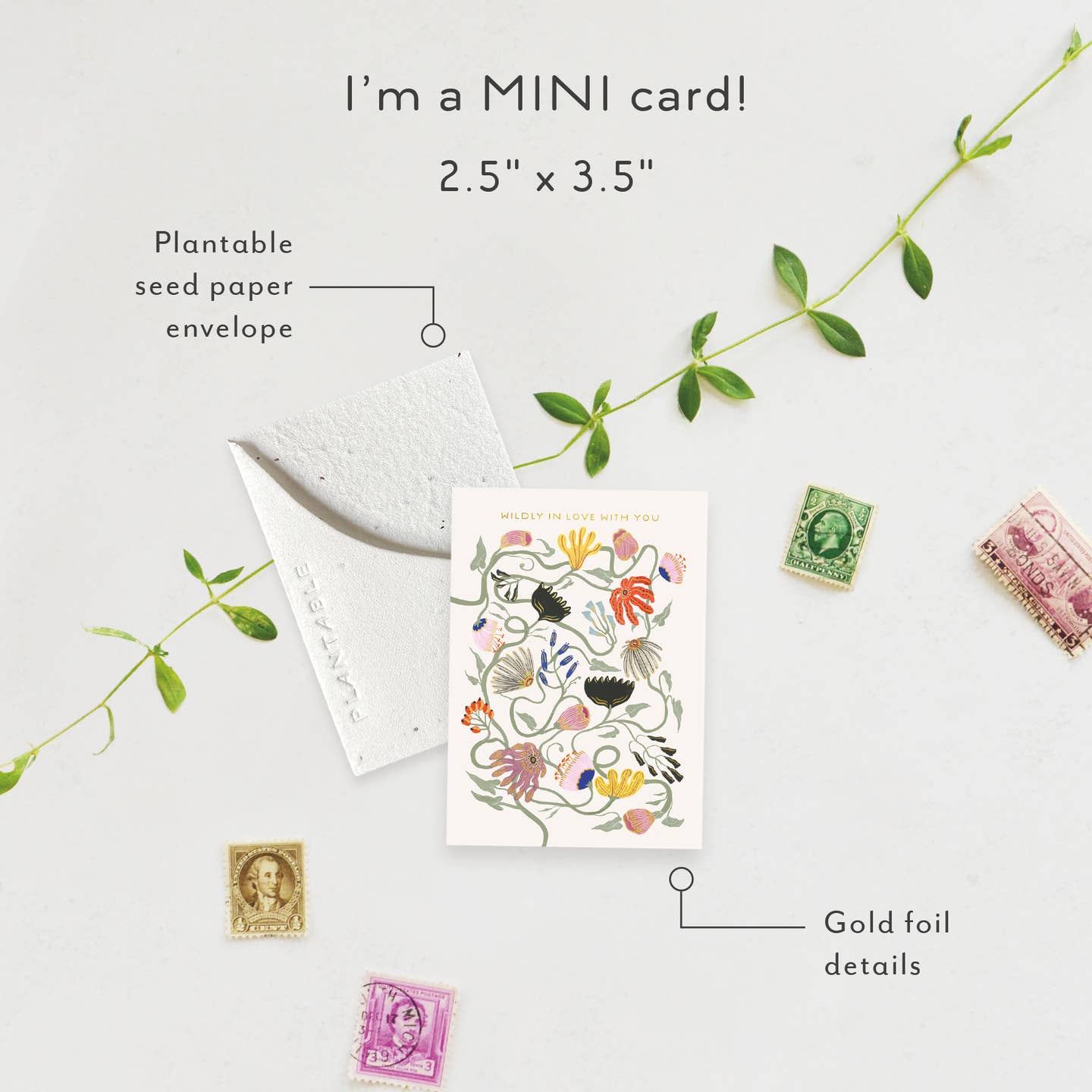 Wildly in Love - Love & Friendship Card (Mini) image 1