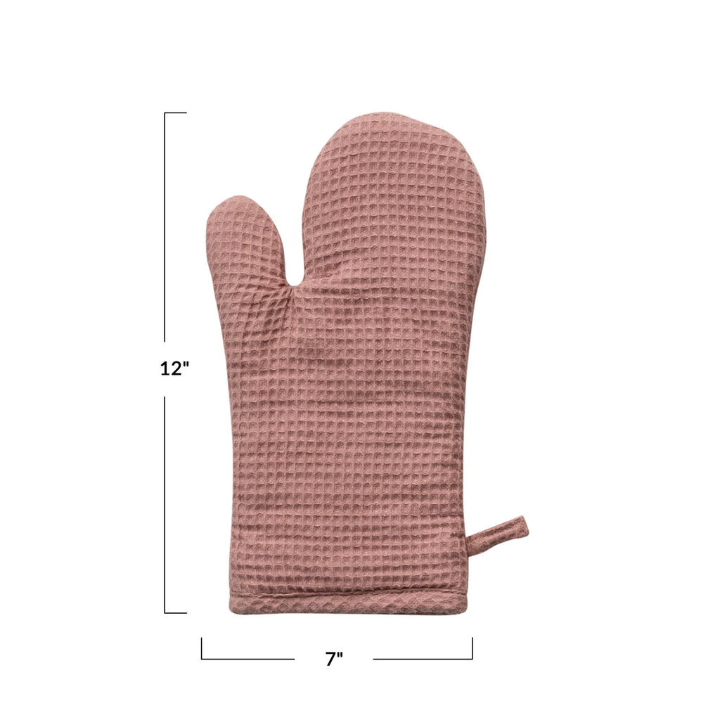 Linen & Cotton Waffle Hot Mitt image 5