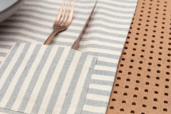 Placements - Striped with Pocket (Set of 4) image 2
