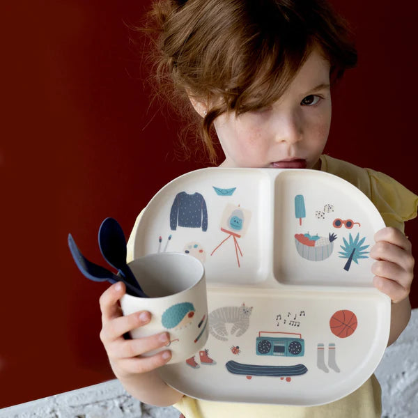Illustrated Kid Dinner Set image 6