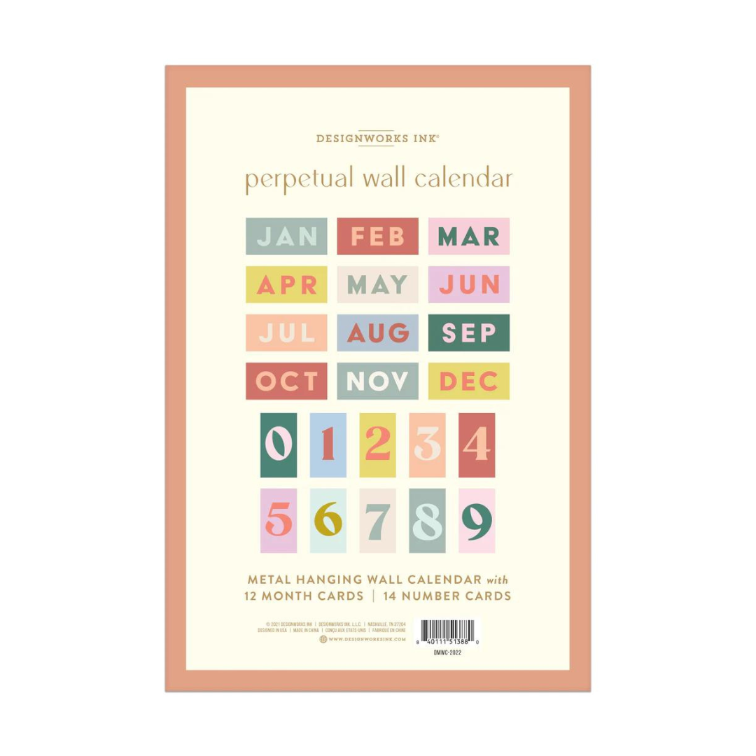 Perpetual Wall Calendar image 1