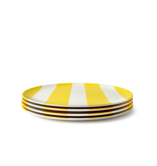 Cabana Yellow Stripe Side Plate