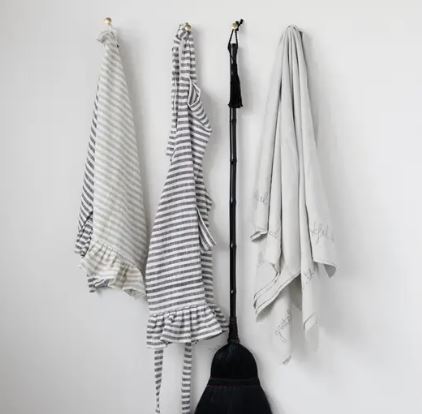 Striped Apron w/ Ruffle image 4