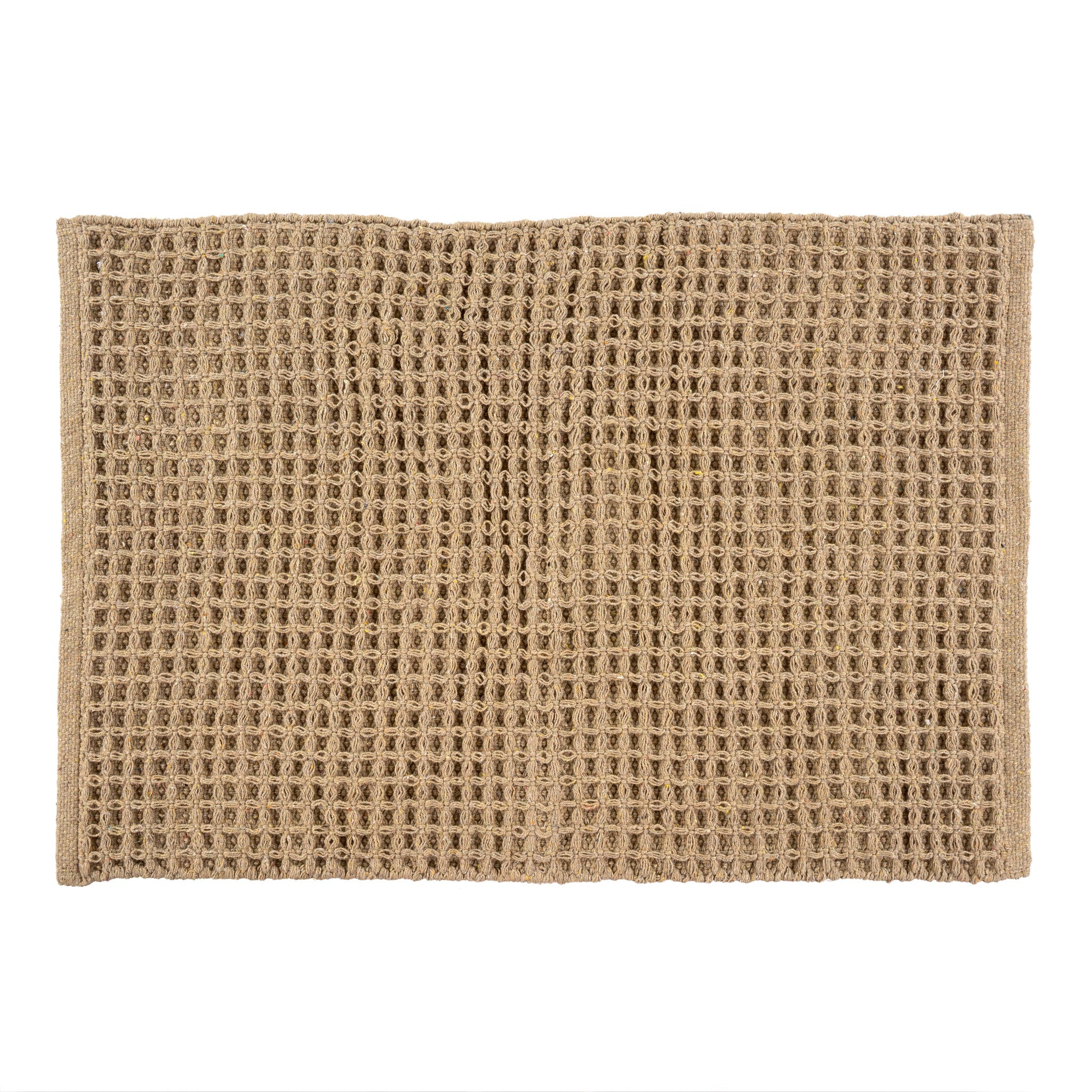 Waffle Weave Bath Mat - Taupe image 0