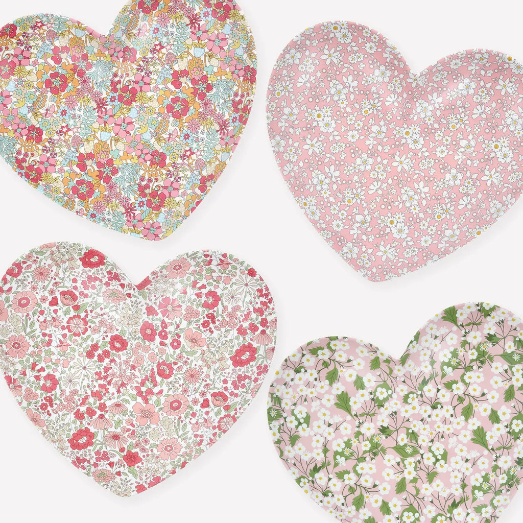 Meri Meri X Liberty Heart Plates Set image 0