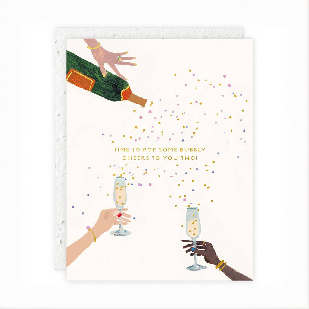 Pop Some Bubbly - Engagement & Wedding Card image 0