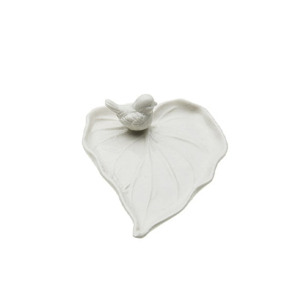 Decorative Ceramic Leaf Plate with Bird image 1