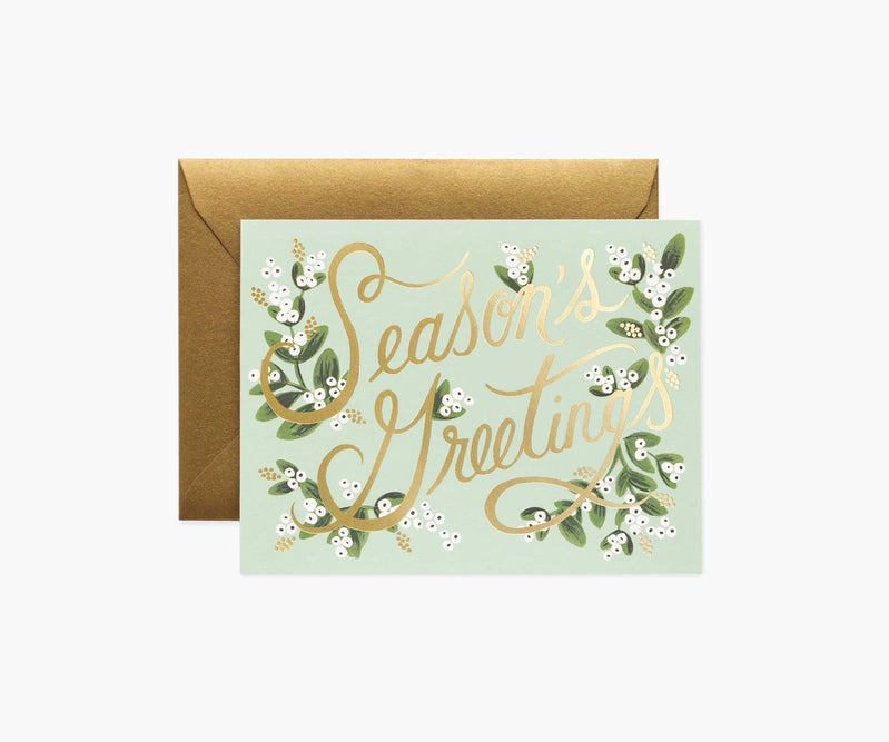 Mistletoe Season's Greetings Card image 0