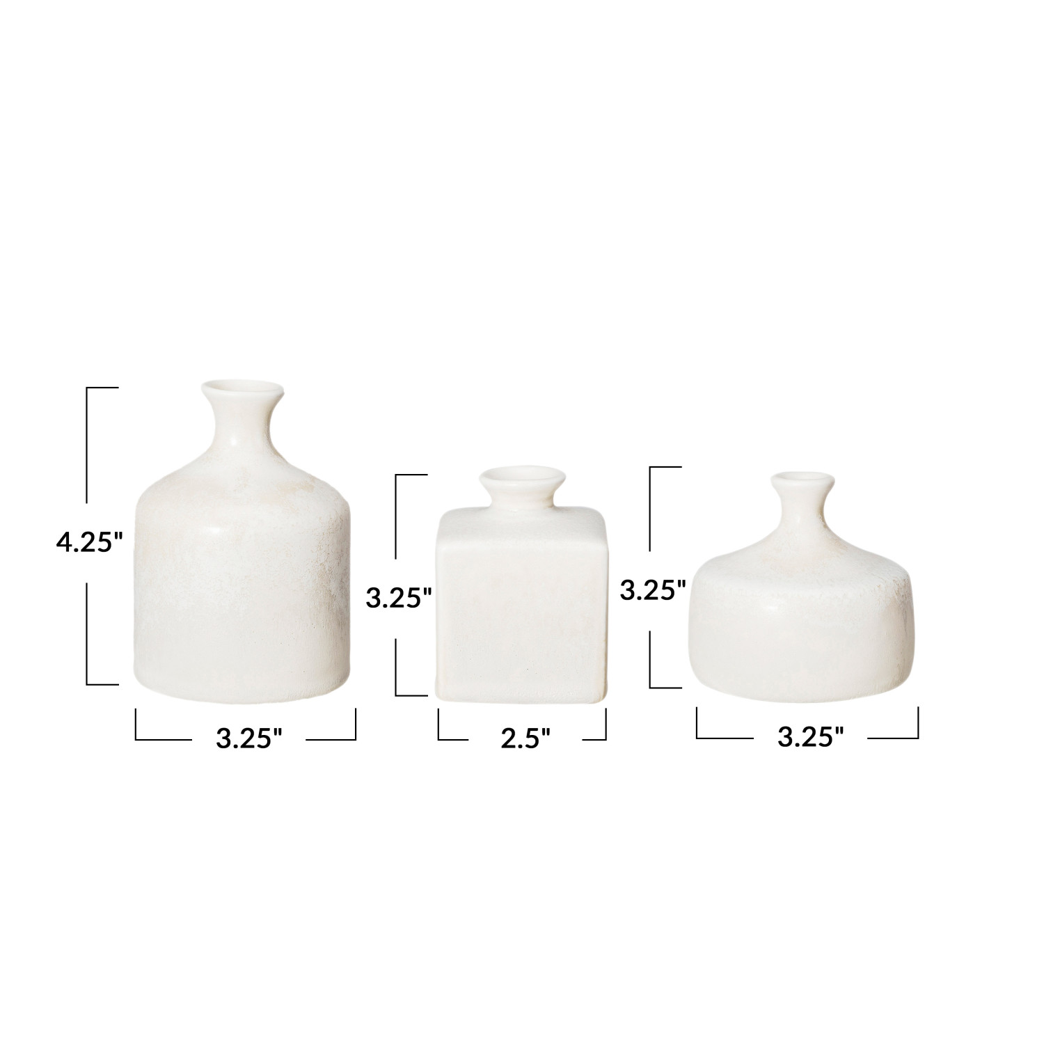 Stoneware Vases - Set of 3 image 2