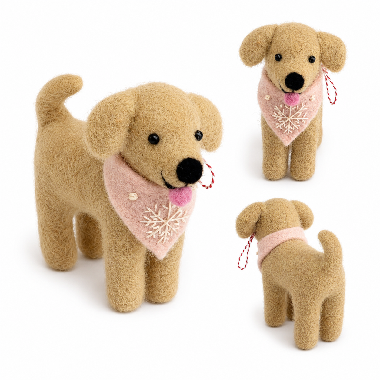 Felt Ornament - Labrador Retriever Ornament (Assorted Colors): Chocolate