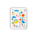 Lisa Congdon x CCH Pink Dog Small Rectangle Tray