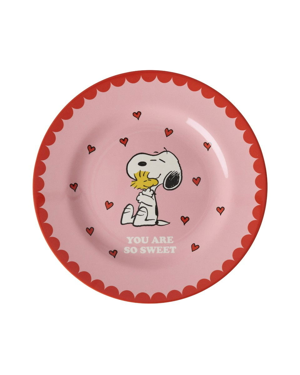 Snoopy Lunch Plate - Pink