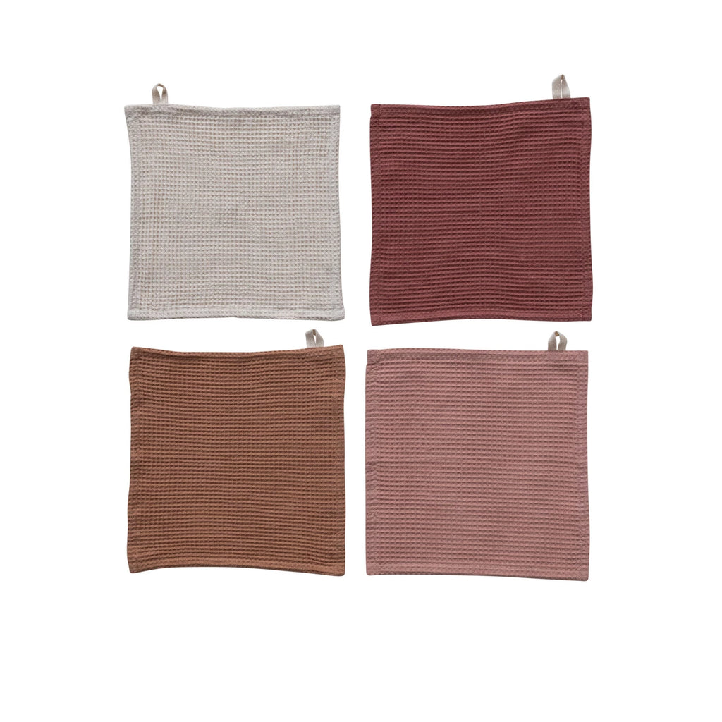 Linen & Cotton Waffle Dish Cloths - Set of 4 image 0