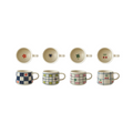 Hand-Painted Stoneware Mug with Pattern image 0