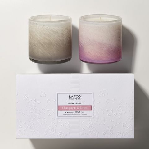 Classic Candle Set - Champagne & Roses image 1