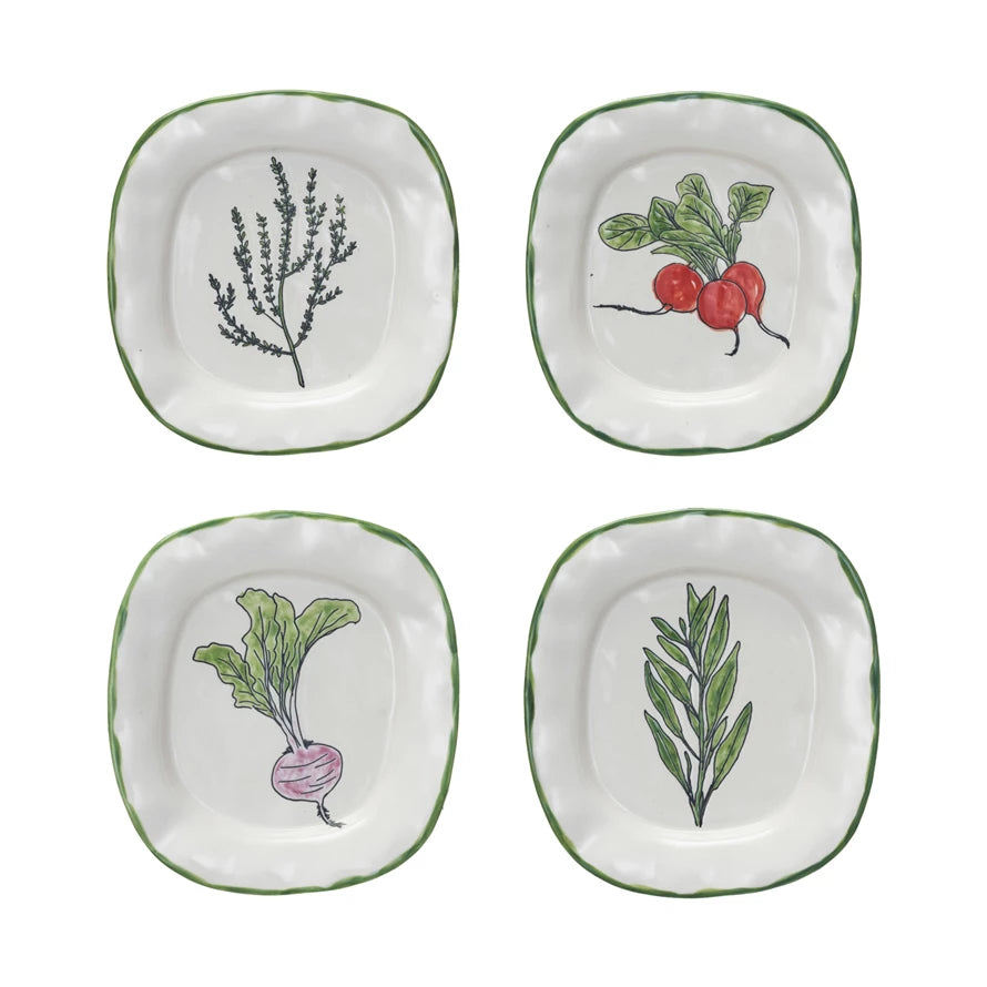 Hand Painted Stoneware Plate image 0