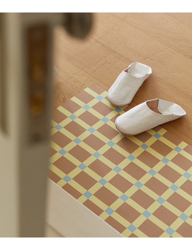 Diatomaceous Earth Bath Mat - Teddy Check