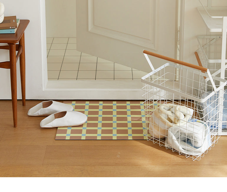 Diatomaceous Earth Bath Mat - Teddy Check