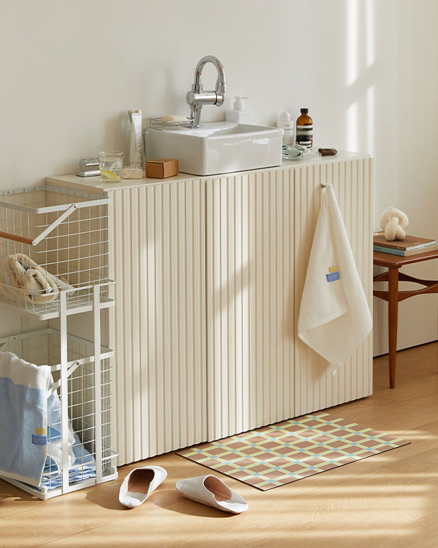 Diatomaceous Earth Bath Mat - Teddy Check